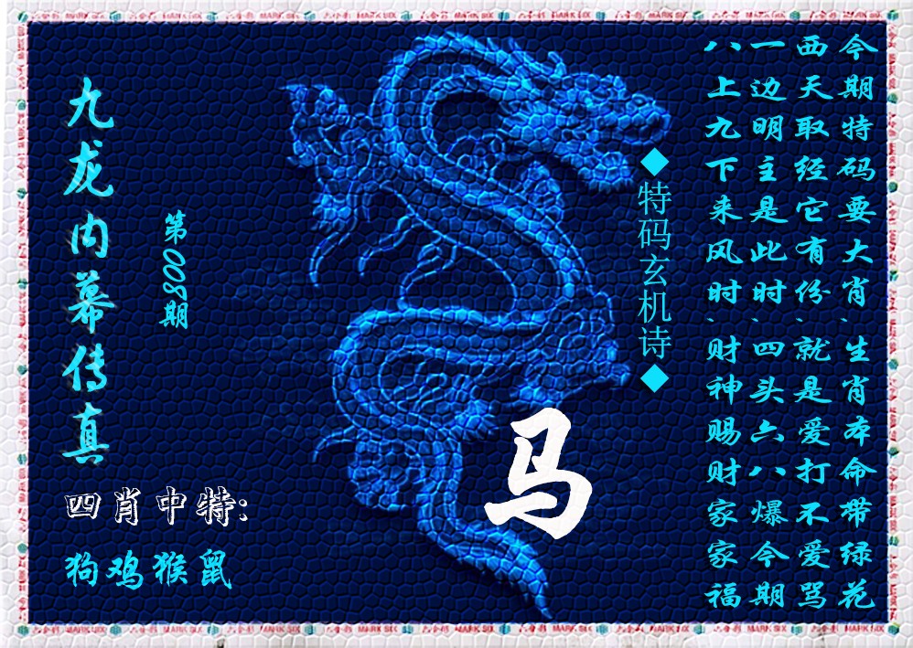 008期九龙内幕传真(新上市)[图]