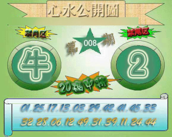 008期心水公开图[图]