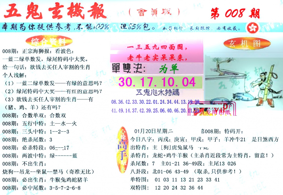 008期新五鬼玄机[图]