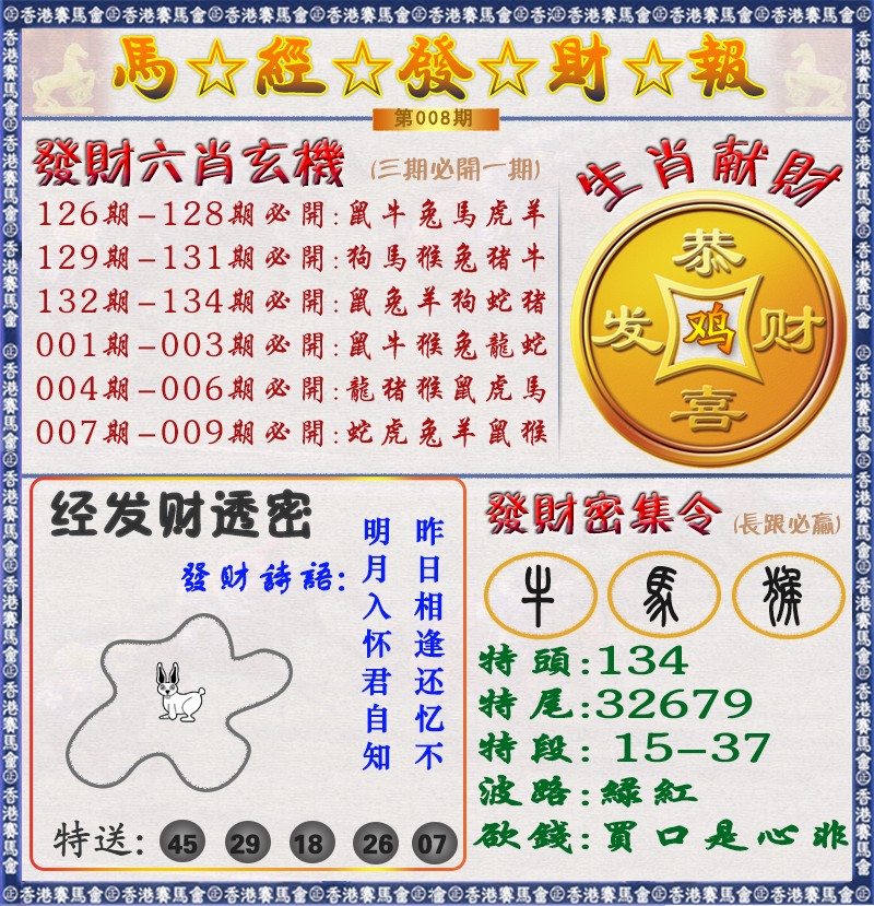 008期马经发财报（荐）[图]