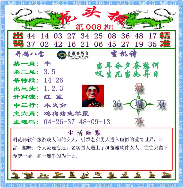 008期马经龙头报（荐）[图]